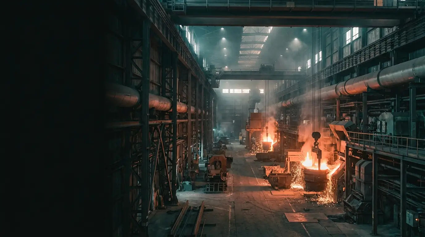 Interior de planta industrial
